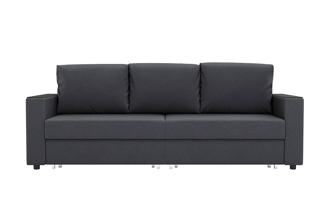 Гермес / Диван - кровать 3-х мест велюр parma 27 темно-серый